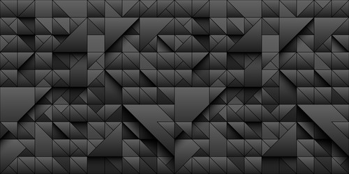 Black triangle geometric seamless pattern vector