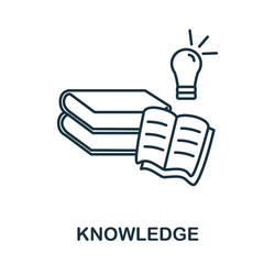 knowledge icon simple from startup collection vector