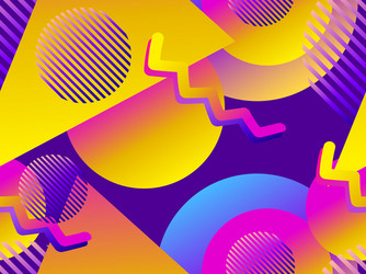 geometric seamless pattern with gradient shapes vector image