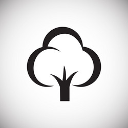 tree icon on white background for graphic and web vector image