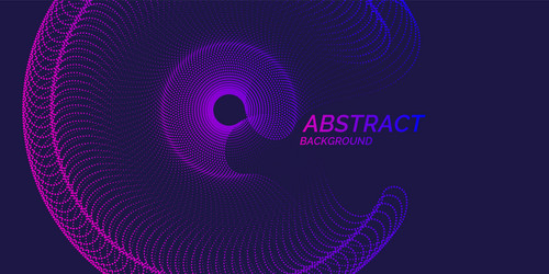 Abstract background with dynamic waves vector