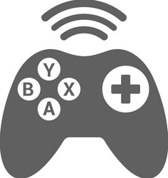Button controller gamepad icon gray graphics vector