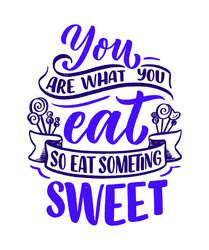 Funny saying inspirational quote for cafe vector