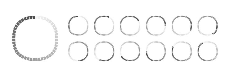 circular loading buffering icons vector image