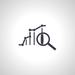 Analyzing statistics chart pricing analysis vector