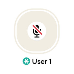 audio chat ui user interface icon vector image
