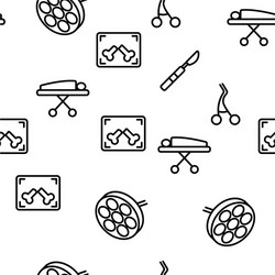operating instruments seamless pattern vector image