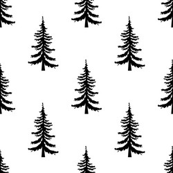 Pine tree pattern simple of vector