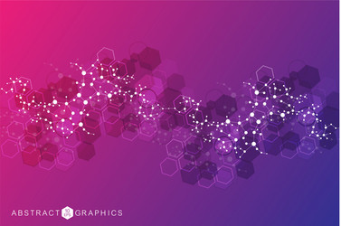 science network pattern connecting lines and dots vector image