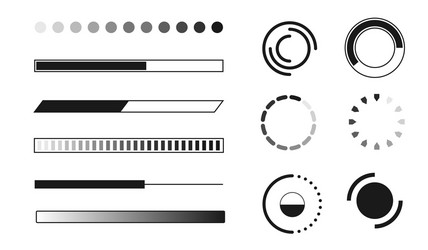 Web progress loader interface sign load icon vector