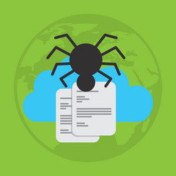 cloud computing data storage vector image