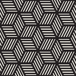 cubic grid tiling endless stylish texture vector image