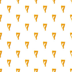 number 7 from honey pattern vector image