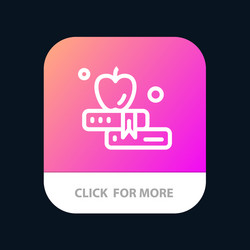 Apple book education mobile app button android vector