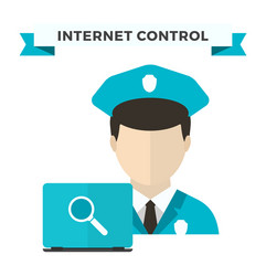 Internet security data privacy vector