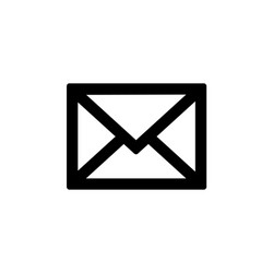 Message icon for simple flat style ui design vector