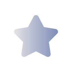 star flat gradient color ui icon vector image