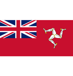 Civil ensign isle man vector