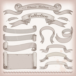 Old ribbon banner Royalty Free Vector Image - VectorStock