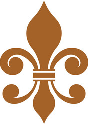 fleur de lis icon design vector