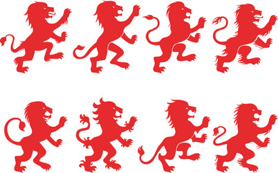 Lion Rampant Outline