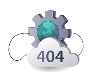 lost in cyberspace decoding the 404 error flat vector image