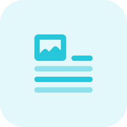 top-left document image attachment page-layout vector image