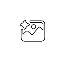 ai neural design image icon for artificial vector image