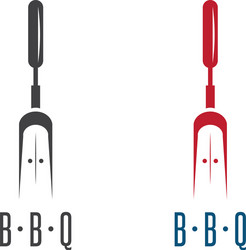 bbq tools gate simple icon design template vector image