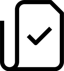 work don icon design checked paper symbol simple vector image