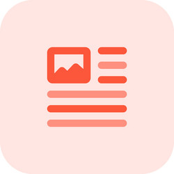 document image attachment setting page-layout vector image