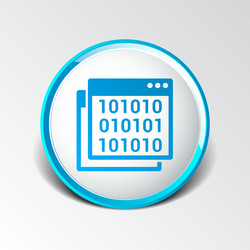 Icon of code window program programming website vector