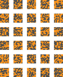 8 bit pixel art design element vector image