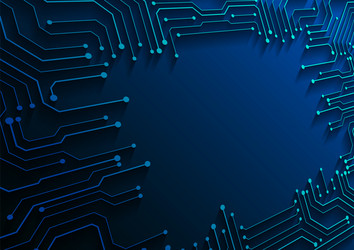 Circuit technology background with hi-tech vector