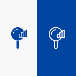 Find search service signal line and glyph solid vector