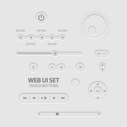 Modern Web UI Elements vector image