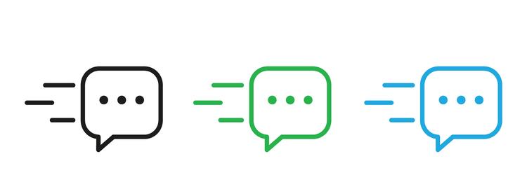 quick message icon mark in filled style vector image