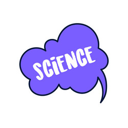 Science text design objects elements vector