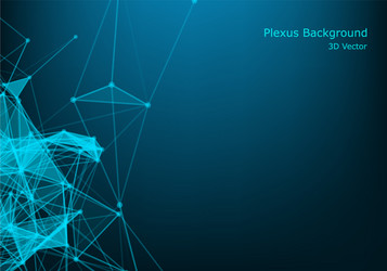 abstract connecting dots and lines connection vector image