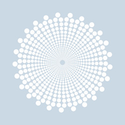 abstract dotted shape design element vector image
