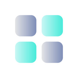 Bento like menu flat gradient color ui icon vector
