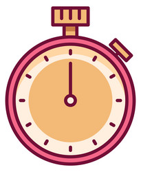 stopwatch color icon timer symbol countdown vector image