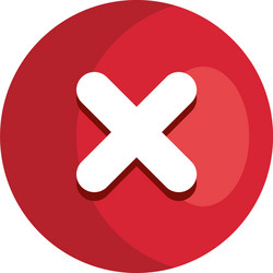 delete icon no sign cancel wrong and reject vector image