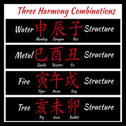 bazi feng shui combinathion vector