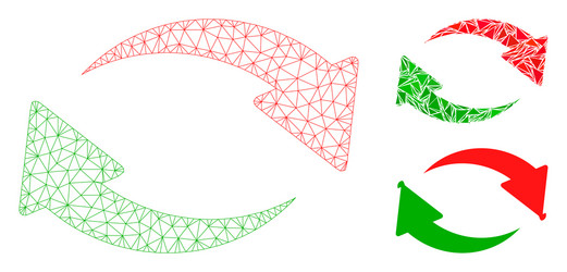 exchange mesh network model and triangle vector image