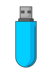 Flash drive computer equipment Royalty Free Vector Image