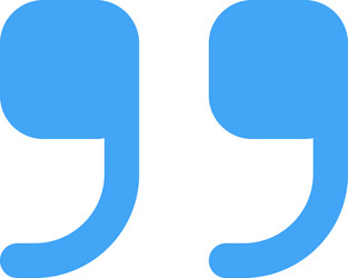 closing inverted quotation bracket mark used vector image