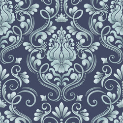 damask seamless pattern element classical vector image