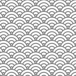 semi circle pattern with black and silver color vector image