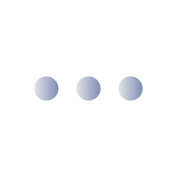 three horizontal dots menu flat gradient color ui vector image